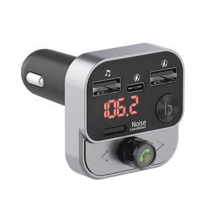 Just Wireless - Bluetooth FM Transmitter with USB-C Black